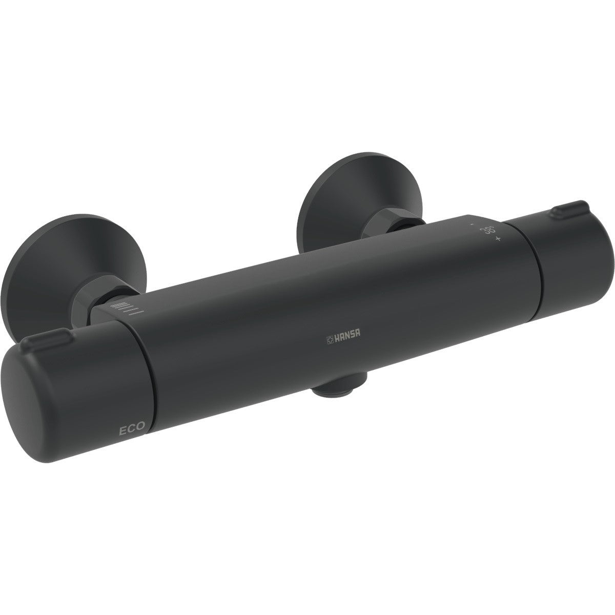 Armature 5815017133 Hansa Micra stenska termostatska armatura za tuš črna | KOPALNICA-ONLINE.SI