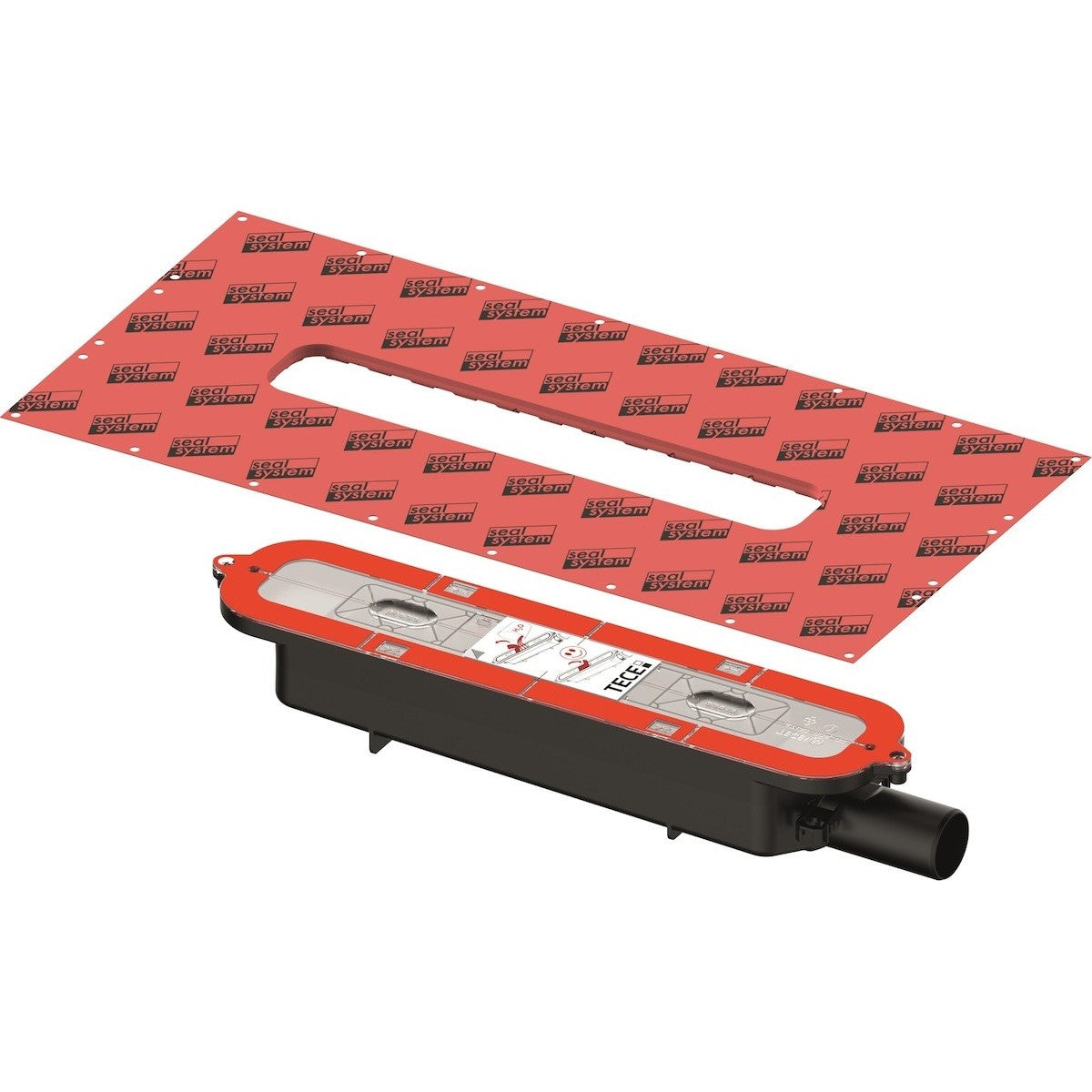 Sifoni 673001 TECE Drainprofile nizki sifon DN40 za tuš kanaleto | KOPALNICA-ONLINE.SI