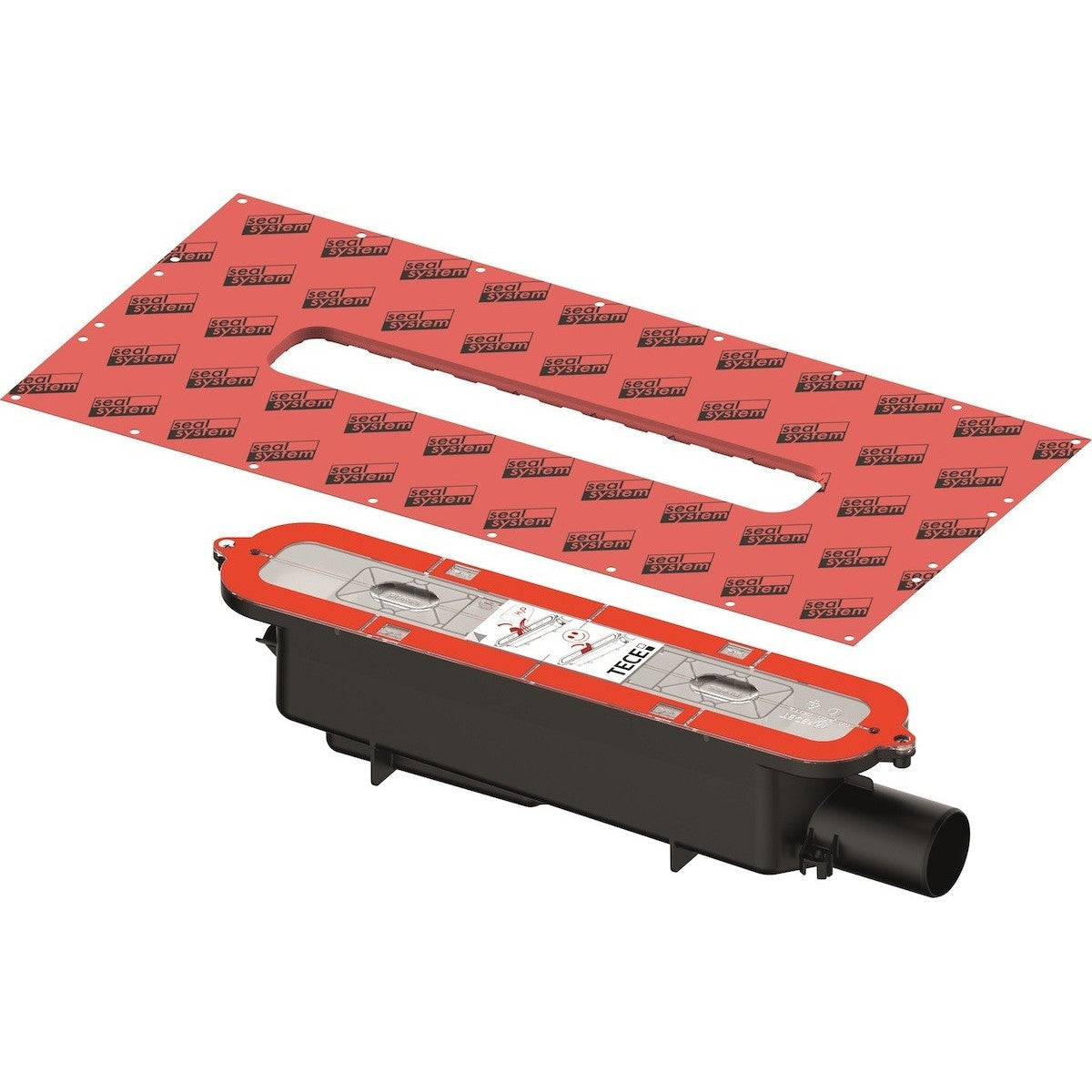 Sifoni 673002 TECE Drainprofile nizki sifon DN50 za tuš kanaleto | KOPALNICA-ONLINE.SI
