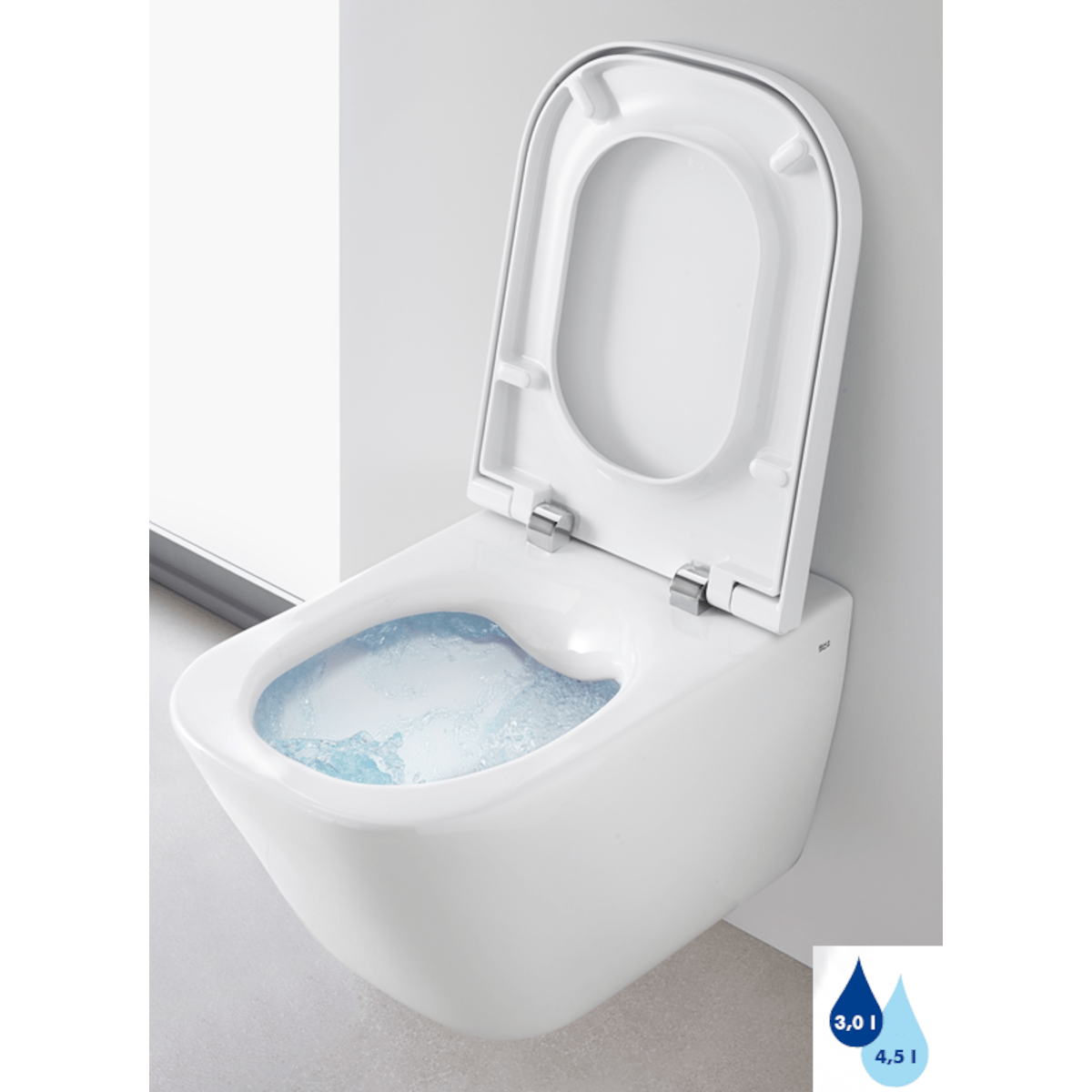 WC školjke 7.3464.7.L00.0 Roca The Gap viseča brezrobna WC školjka | KOPALNICA-ONLINE.SI