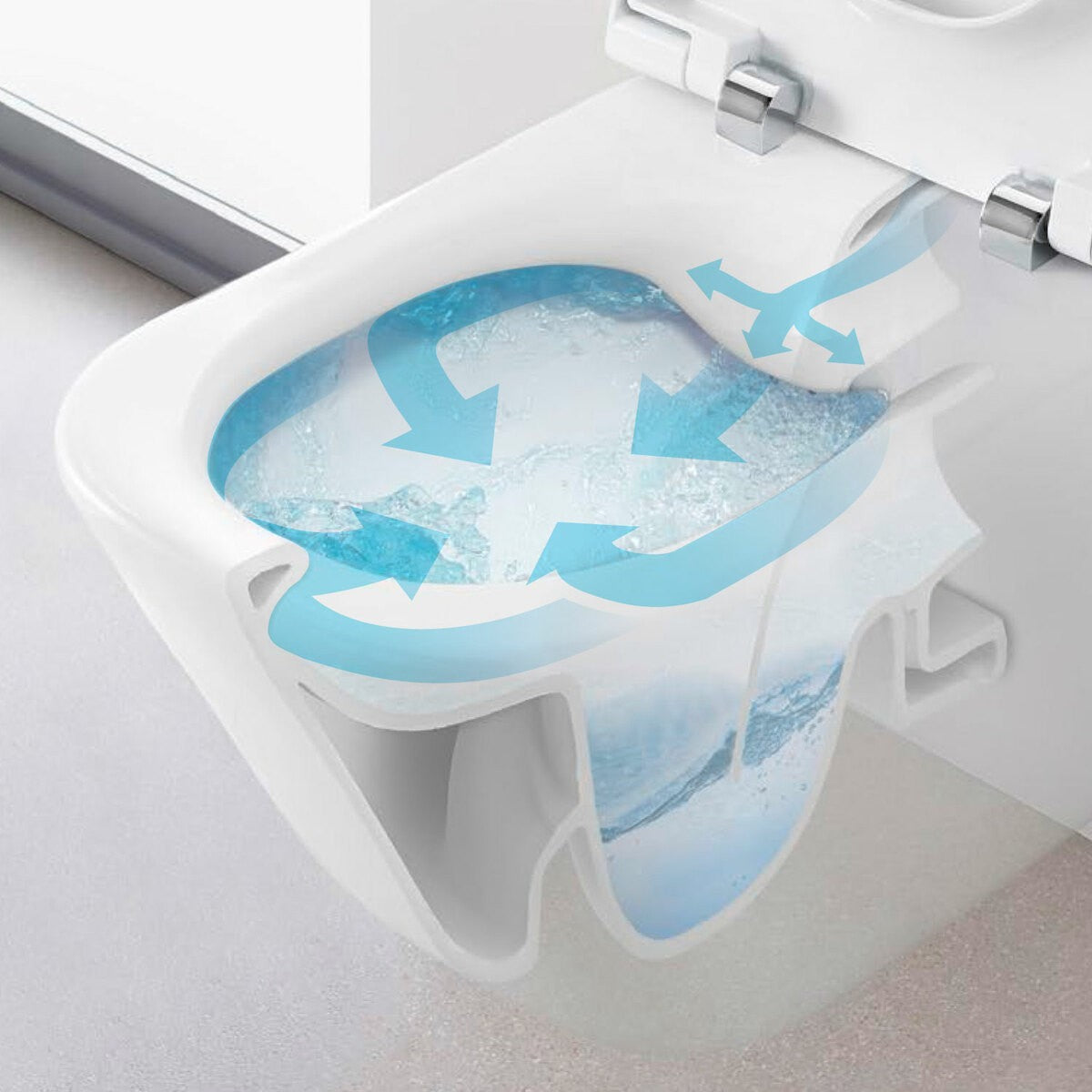 WC školjke 7.3466.4.L00.0 Roca Nexo viseča brezrobna WC školjka | KOPALNICA-ONLINE.SI