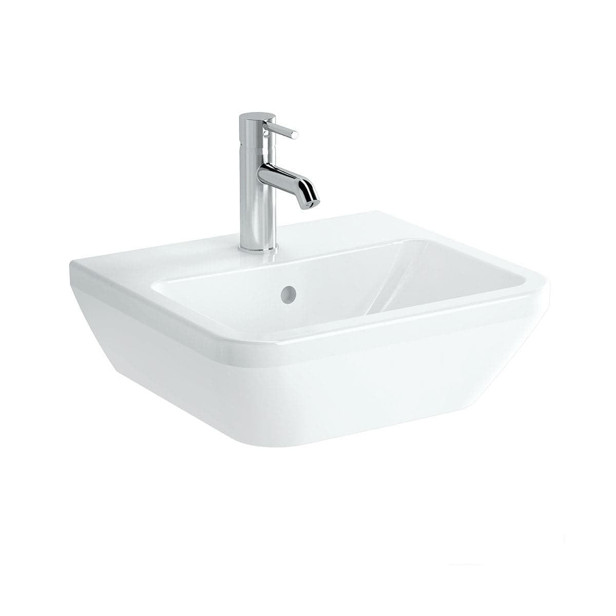 Umivalniki 7047-003-0001 Vitra Integra 45 x 40 cm keramični umivalnik z odprtino za armaturo | KOPALNICA-ONLINE.SI
