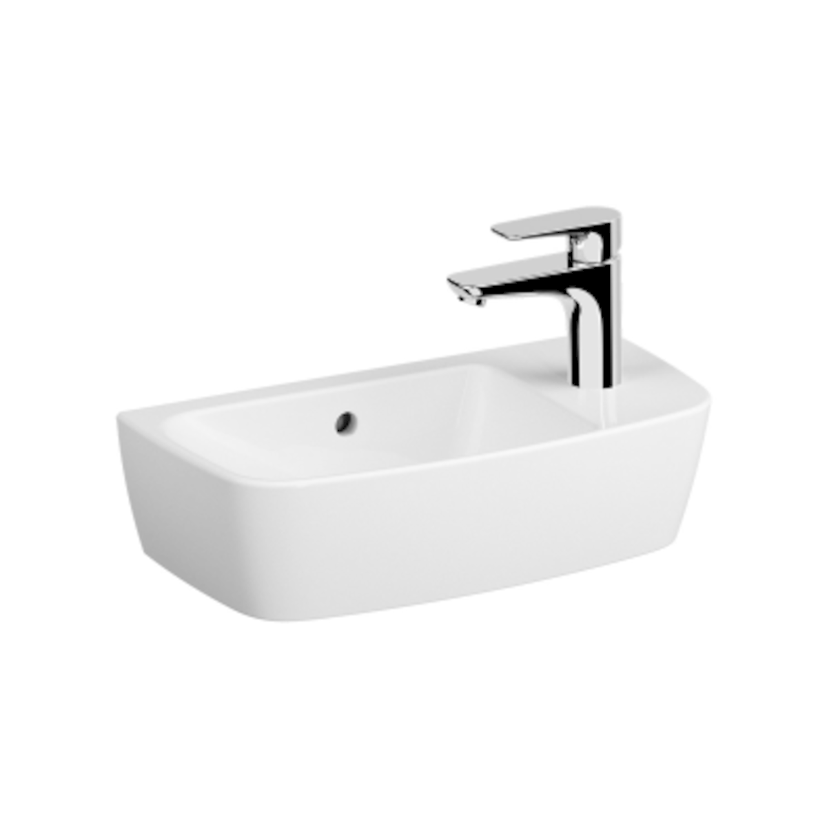 Umivalniki 7070-003-0921 Vitra Shift 50 x 25 cm desna izvedba nadpultni keramični umivalnik z odprtino za armaturo | KOPALNICA-ONLINE.SI