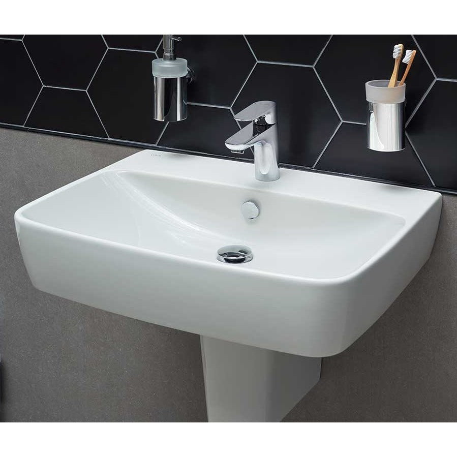 Umivalniki 7076-003-0973 Vitra Shift 55 x 43 cm nadpultni keramični umivalnik z odprtino za armaturo | KOPALNICA-ONLINE.SI