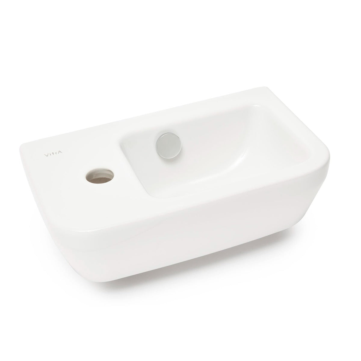 Umivalniki 7090-003-0028 Vitra Integra 37 x 22 cm leva izvedba keramični umivalnik z odprtino za armaturo | KOPALNICA-ONLINE.SI