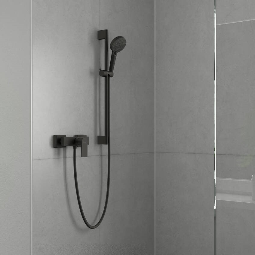 Armature 71650670 Hansgrohe Vernis Shape stenska armatura za tuš črna | KOPALNICA-ONLINE.SI
