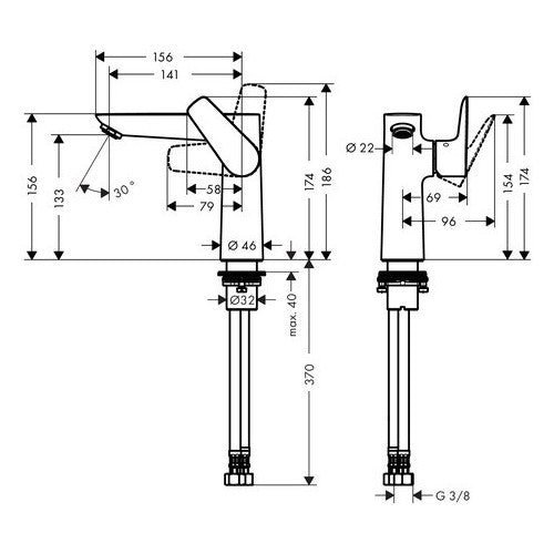 Armature 71755000 Hansgrohe Talis E 150 armatura za umivalnik | KOPALNICA-ONLINE.SI