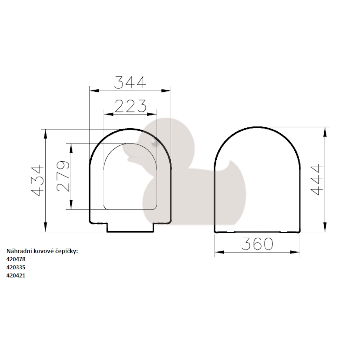 WC deske 72-003-301 Vitra WC deska | KOPALNICA-ONLINE.SI