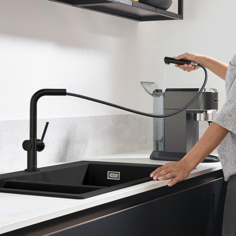 Kuhinjska armatura 72808670 Hansgrohe Talis M54 vrtljiva izvlečna kuhinjska armatura | KOPALNICA-ONLINE.SI