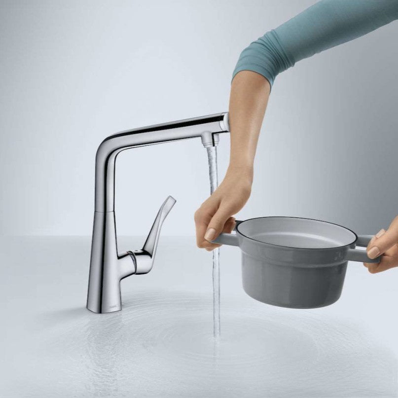 Kuhinjska armatura 72820000 Hansgrohe Talis Select M51 vrtljiva kuhinjska armatura z gumbom | KOPALNICA-ONLINE.SI