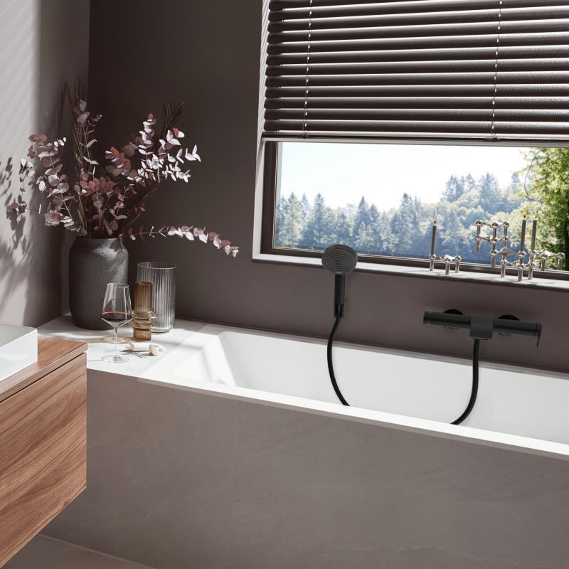 Armature 75420670 Hansgrohe Vivenis stenska armatura za kad črna | KOPALNICA-ONLINE.SI