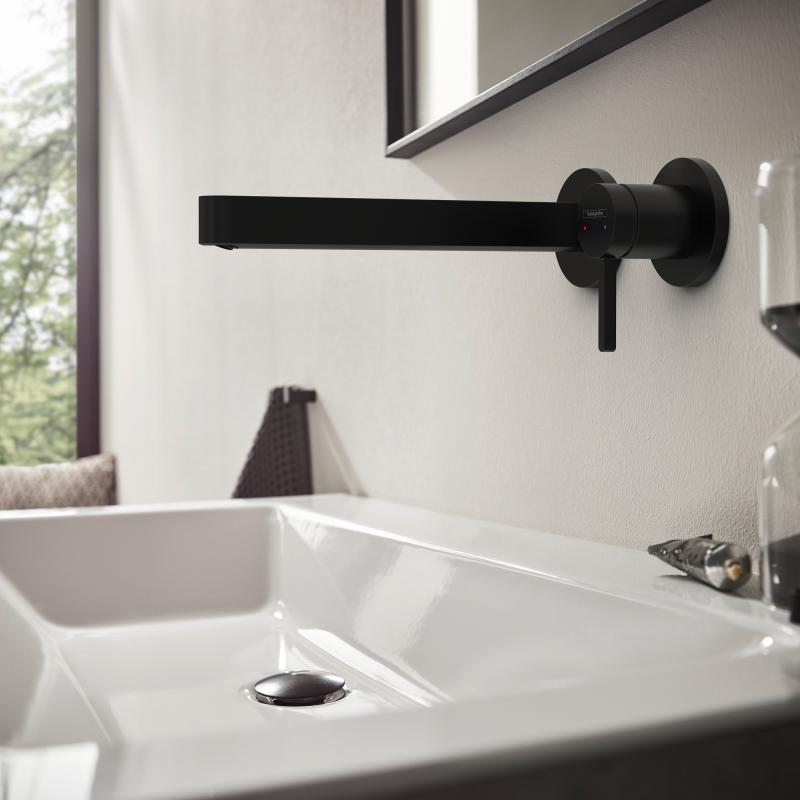 Armature 76050670 Hansgrohe Finoris podometna armatura za umivalnik črna | KOPALNICA-ONLINE.SI