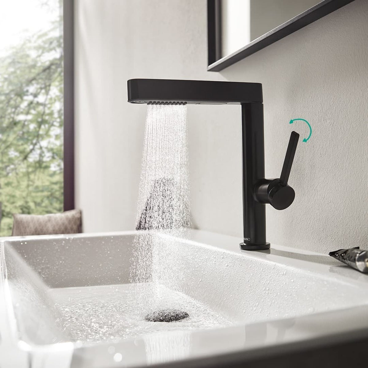 Armature 76063670 Hansgrohe Finoris Click-Clack visoka izvlečna armatura za umivalnik | KOPALNICA-ONLINE.SI