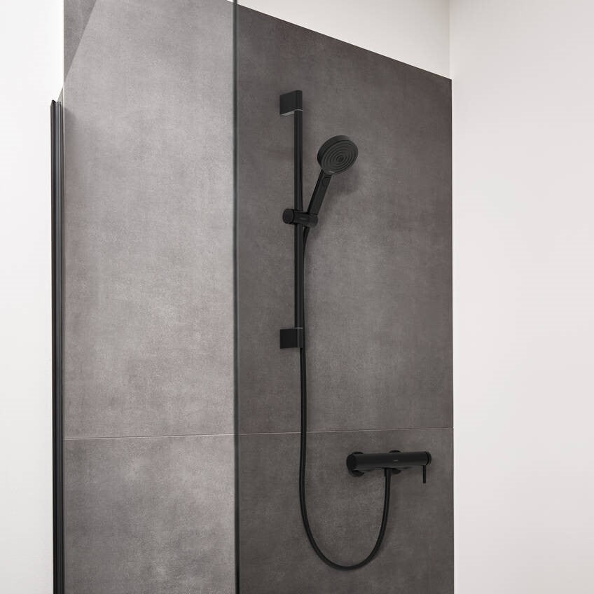 Armature 76620670 Hansgrohe Finoris stenska armatura za tuš črna | KOPALNICA-ONLINE.SI