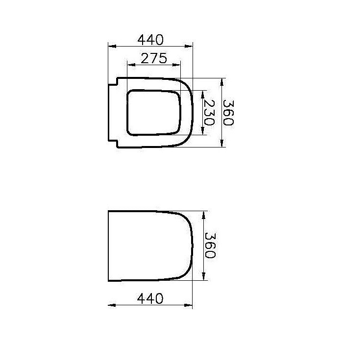 WC deske 77-003-001 Vitra S20 WC deska | KOPALNICA-ONLINE.SI