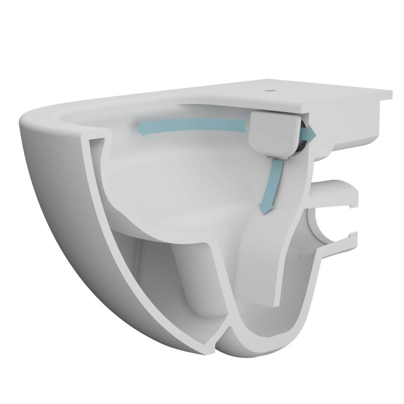 WC školjke 7748B083-0075 Vitra Sento viseča brezrobna WC školjka črna z mat zaključkom | KOPALNICA-ONLINE.SI