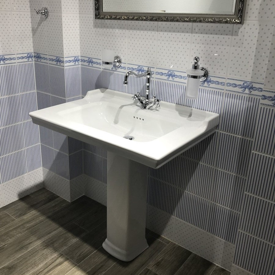 Umivalniki 7802-003-0001 Vitra Ricordi 80 x 53 cm keramični umivalnik z odprtino za armaturo retro izgleda | KOPALNICA-ONLINE.SI