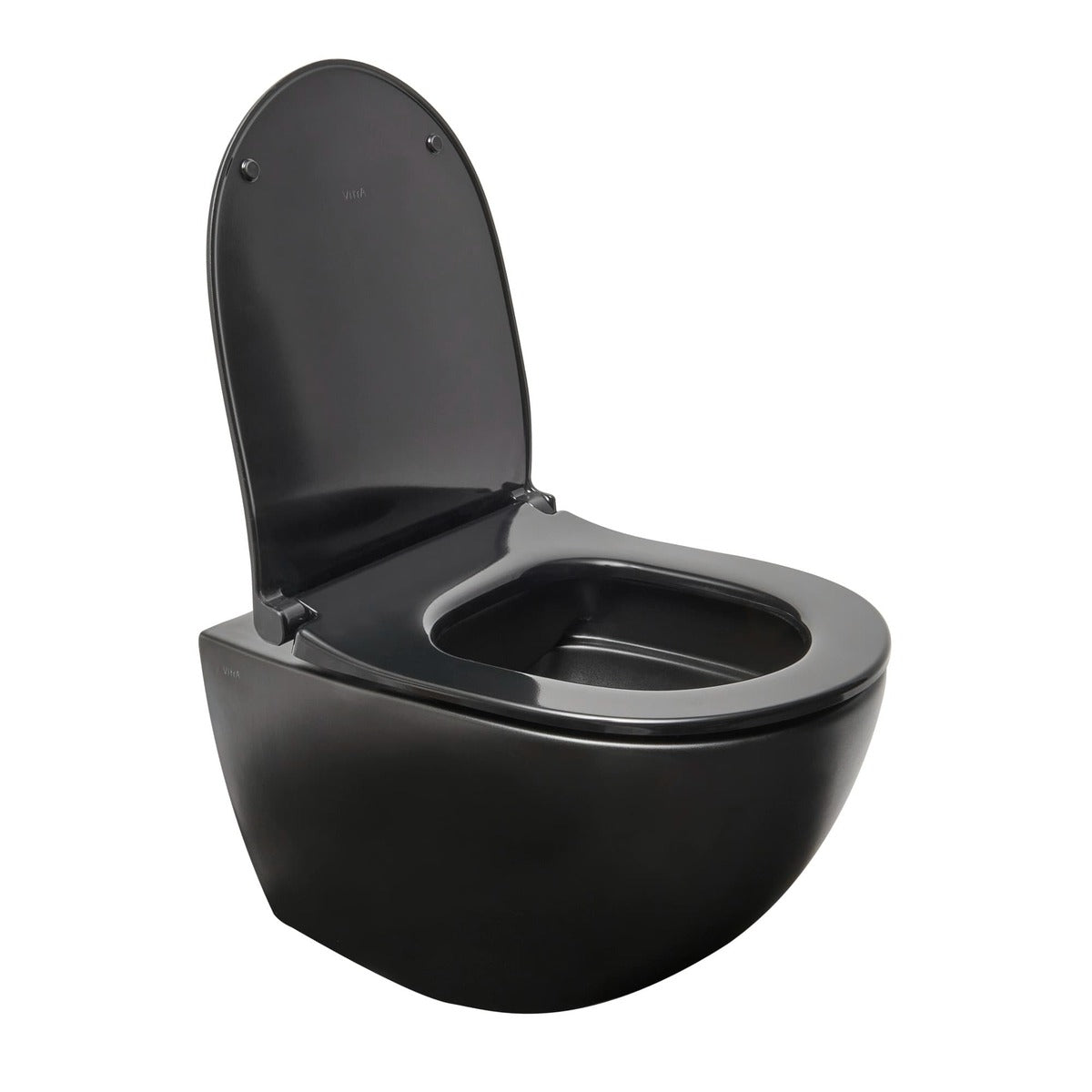 WC školjke 7848-083-6147 Vitra Sento SmoothFlush viseča brezrobna WC školjka črna z WC desko s počasnim zapiranjem | KOPALNICA-ONLINE.SI