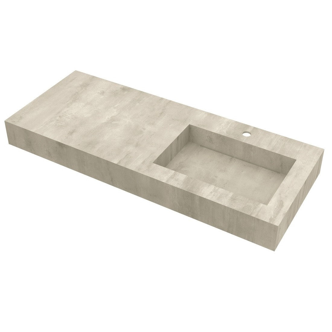 Umivalniki 87247 Salgar Compact 120 x 51 cm kamniti stenski umivalnik desna izvedba | KOPALNICA-ONLINE.SI