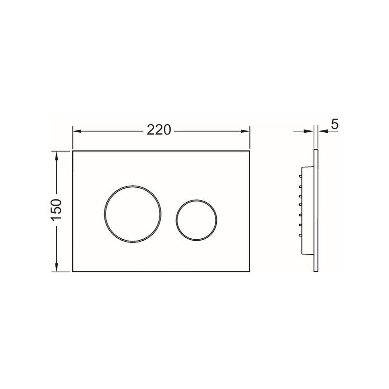 Aktivirne tipke 9240920 TECE Loop aktivirna tipka bela | KOPALNICA-ONLINE.SI