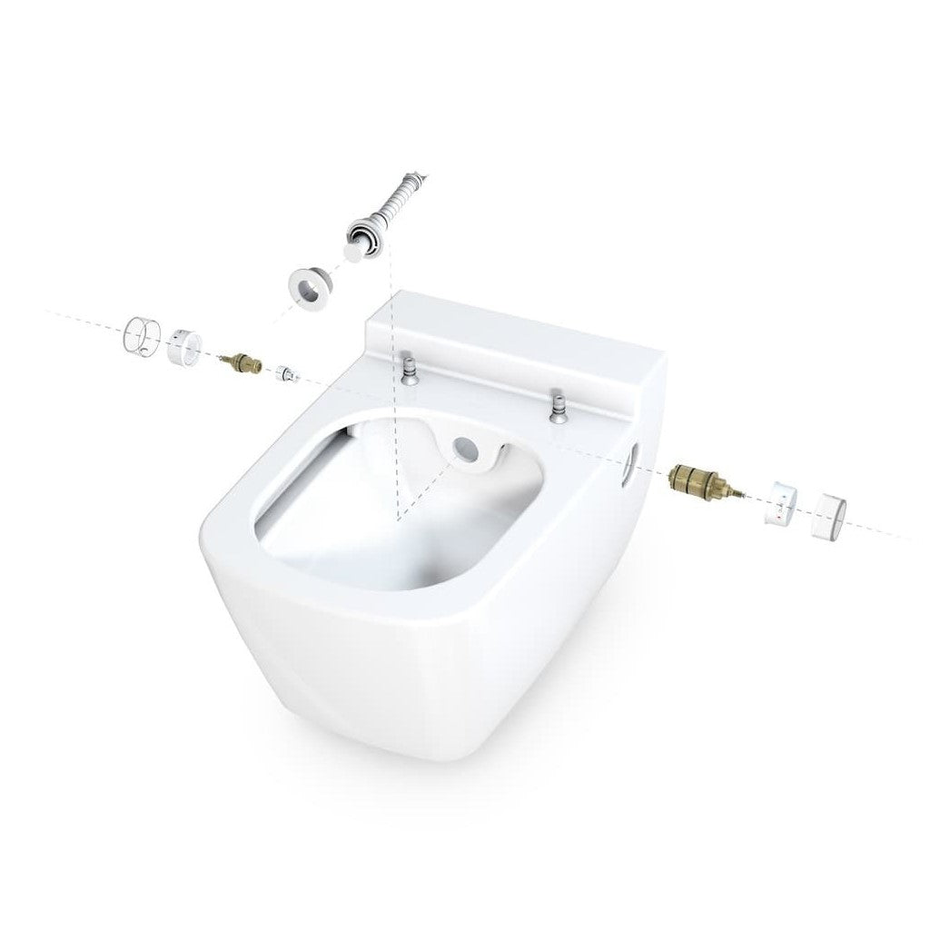 WC školjke 9700200 in 9700600 TECE One higijenska brezrobna WC školjka z WC desko s počasnim zapiranjem | KOPALNICA-ONLINE.SI