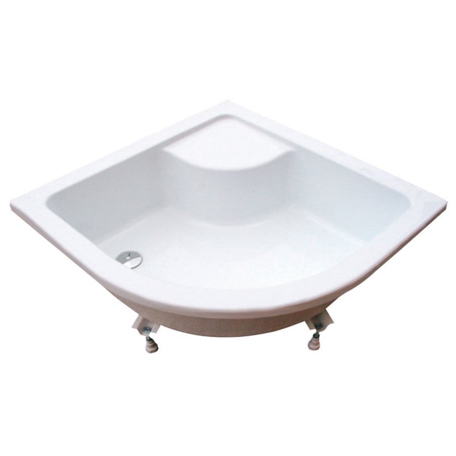 Tuš kadi A214001020 Ravak Sabina 80 x 80 cm polkrožna tuš kad iz sanitarnega akrila | KOPALNICA-ONLINE.SI