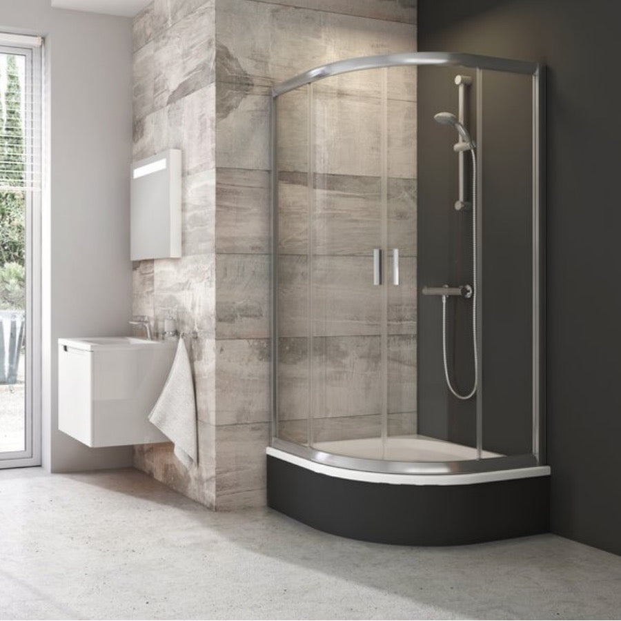 Tuš kadi A214001020 Ravak Sabina 80 x 80 cm polkrožna tuš kad iz sanitarnega akrila | KOPALNICA-ONLINE.SI