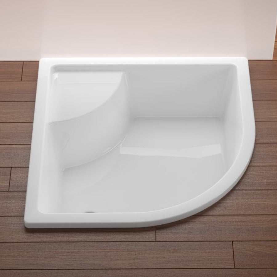 Tuš kadi A217001020 Ravak Sabina 90 x 90 cm polkrožna tuš kad iz sanitarnega akrila | KOPALNICA-ONLINE.SI