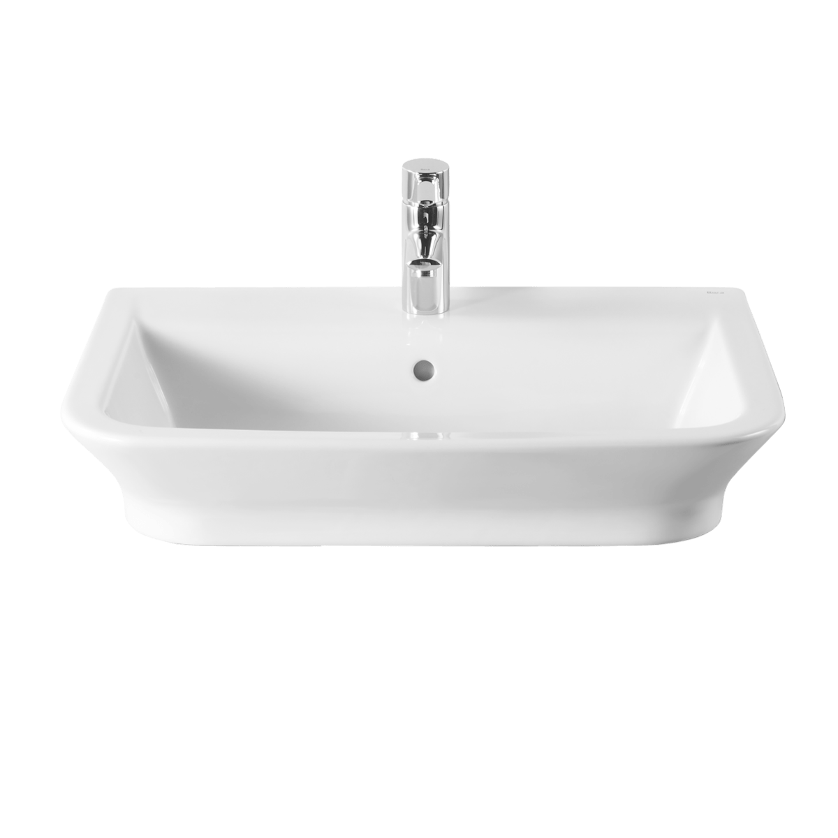 Umivalniki A327476000 Roca The Gap 50 x 42 cm keramični umivalnik z odprtino za armaturo | KOPALNICA-ONLINE.SI