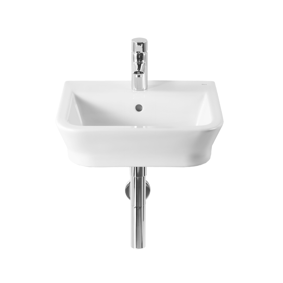 Umivalniki A327478000 Roca The Gap 40 x 32 cm keramični umivalnik z odprtino za armaturo | KOPALNICA-ONLINE.SI