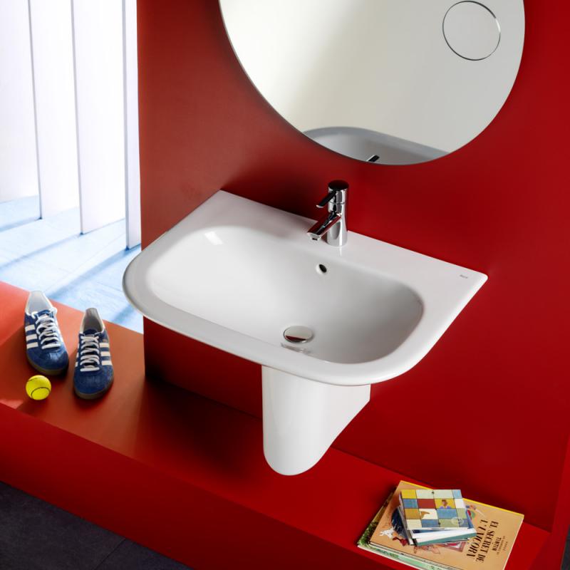 Umivalniki A327641000 Roca Nexo 60 x 47,5 cm keramični umivalnik z odprtino za armaturo | KOPALNICA-ONLINE.SI