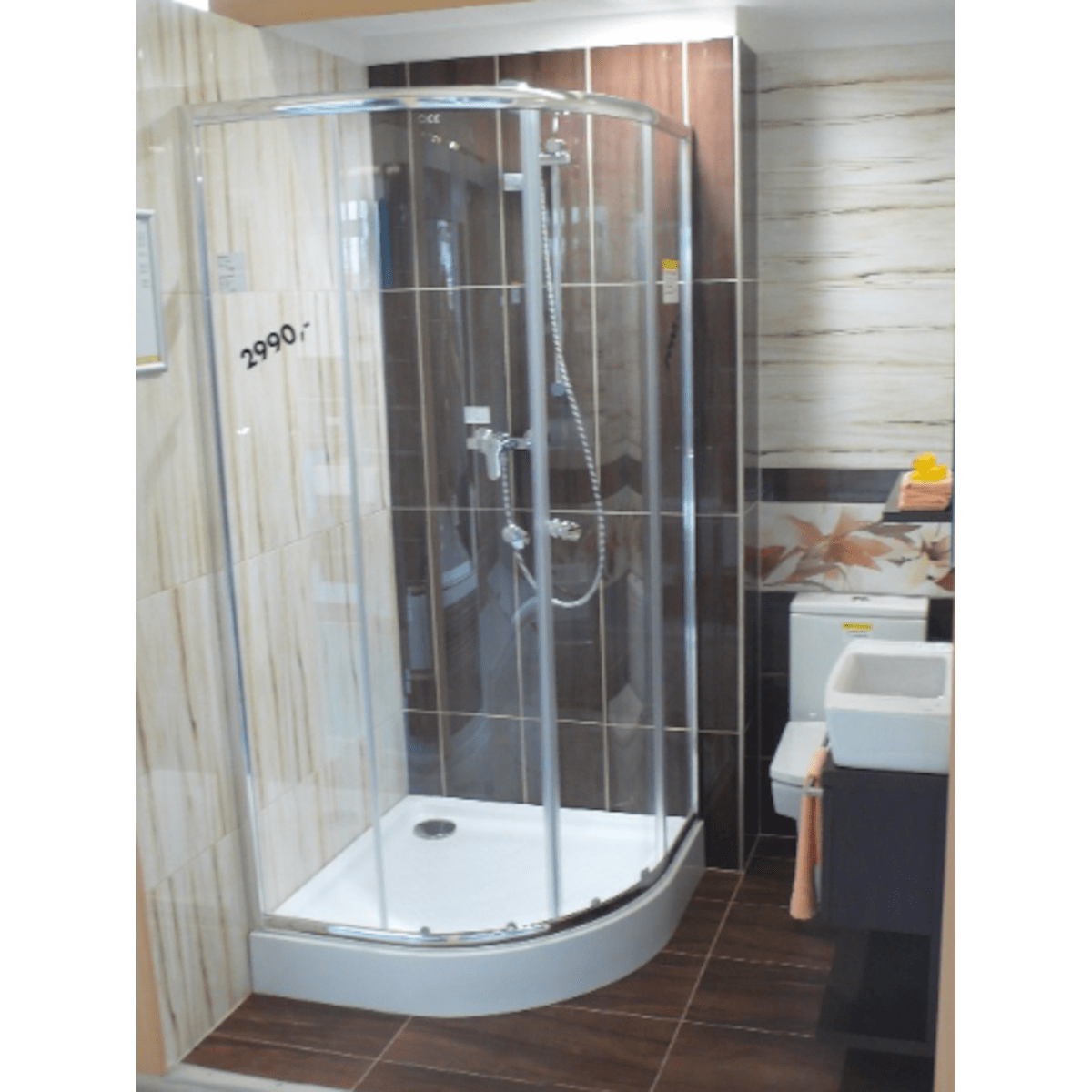 Tuš kadi ABSNEW90S Multi Abs 90 x 90 cm polkrožna tuš kad iz sanitarnega akrila | KOPALNICA-ONLINE.SI