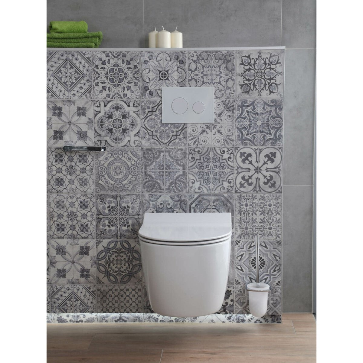 WC školjke AL010 Glacera Alfa viseča brezrobna WC školjka bela | KOPALNICA-ONLINE.SI