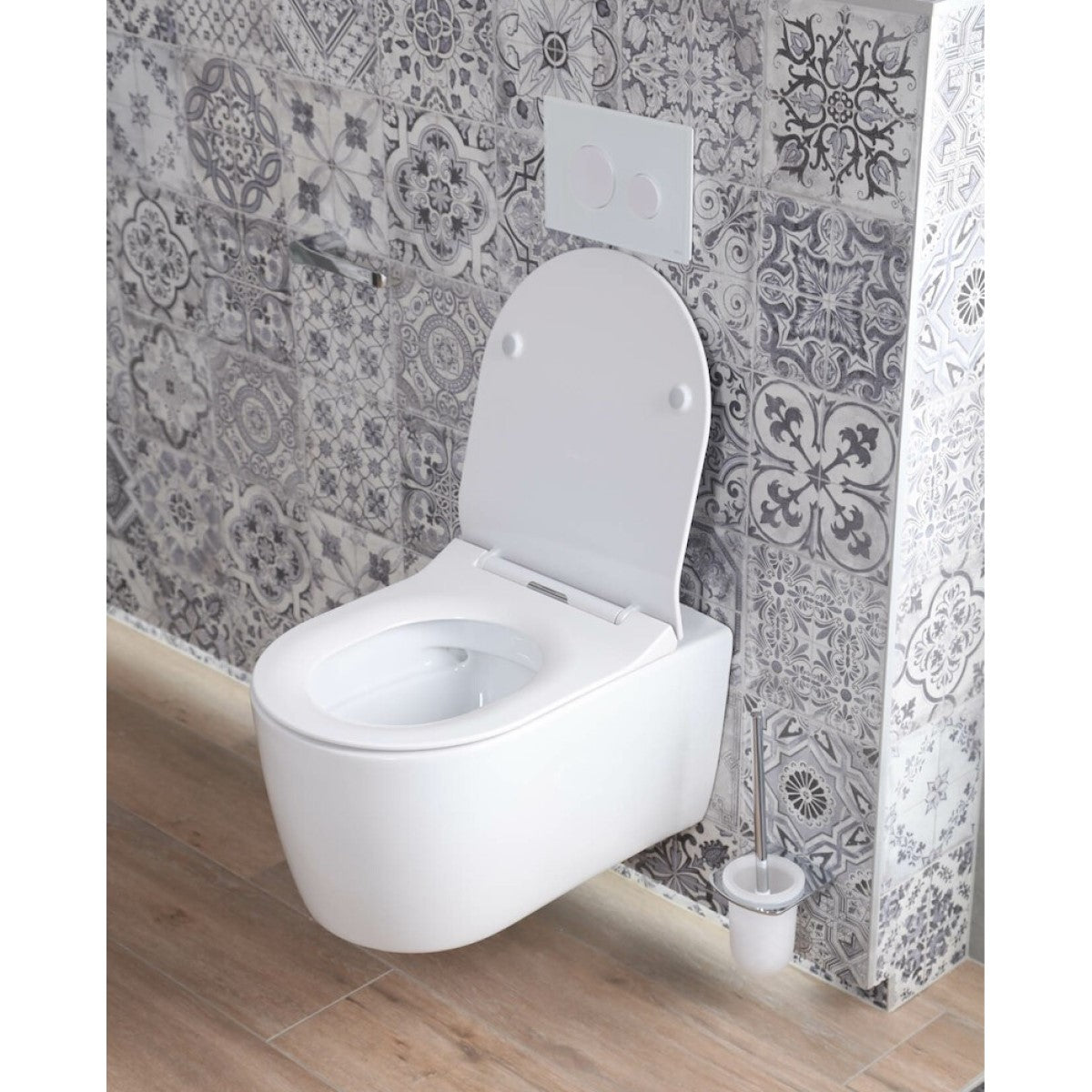 WC školjke AL010 Glacera Alfa viseča brezrobna WC školjka bela | KOPALNICA-ONLINE.SI