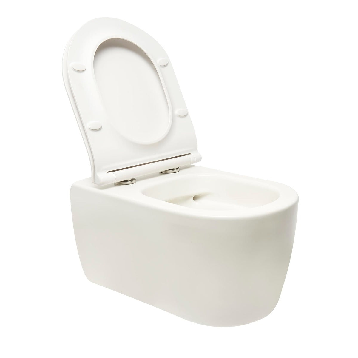 WC školjke AL010MW Glacera Alfa viseča brezrobna WC školjka bela z mat zaključkom | KOPALNICA-ONLINE.SI