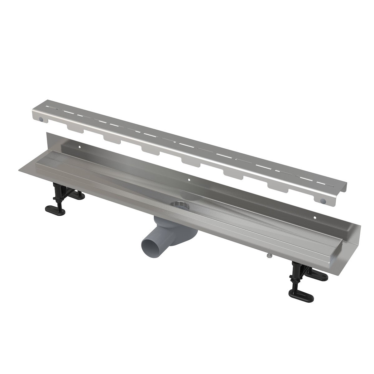 Tuš kanalete ALCAZLAB85LEM Alcaplast 85 cm obstenski model tuš kanaleta iz nerjavnega jekla | KOPALNICA-ONLINE.SI