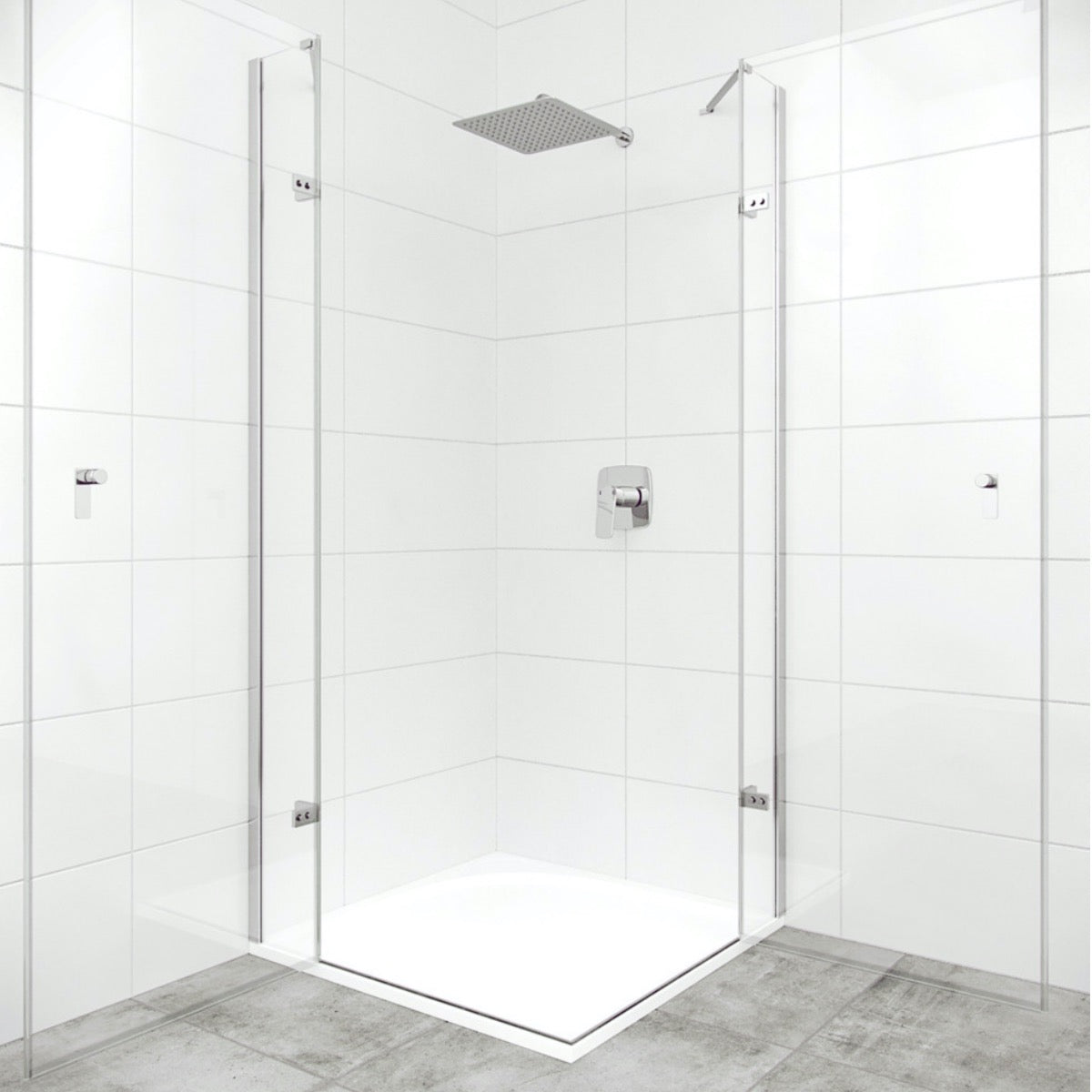 Tuš vrata AS0102.069.322 Hüppe Strike New 80 cm desna izvedba tuš vrata | KOPALNICA-ONLINE.SI