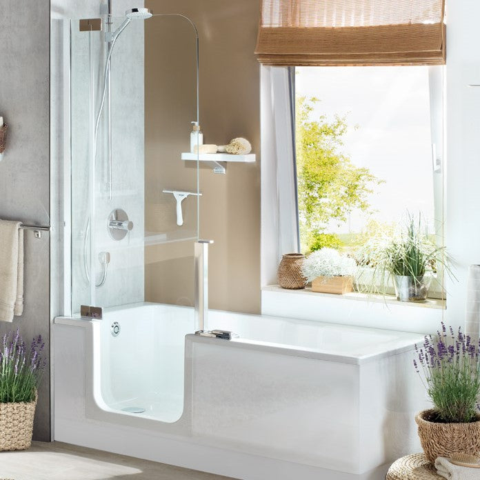 SIKOVAD160L Artweger Duett 160 x 75 cm kad z vratci - leva izvedba