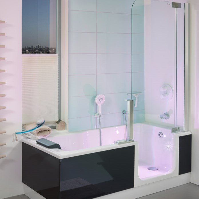 SIKOVAD170P Artweger Duett 170 x 75 cm kad z vratci - desna izvedba