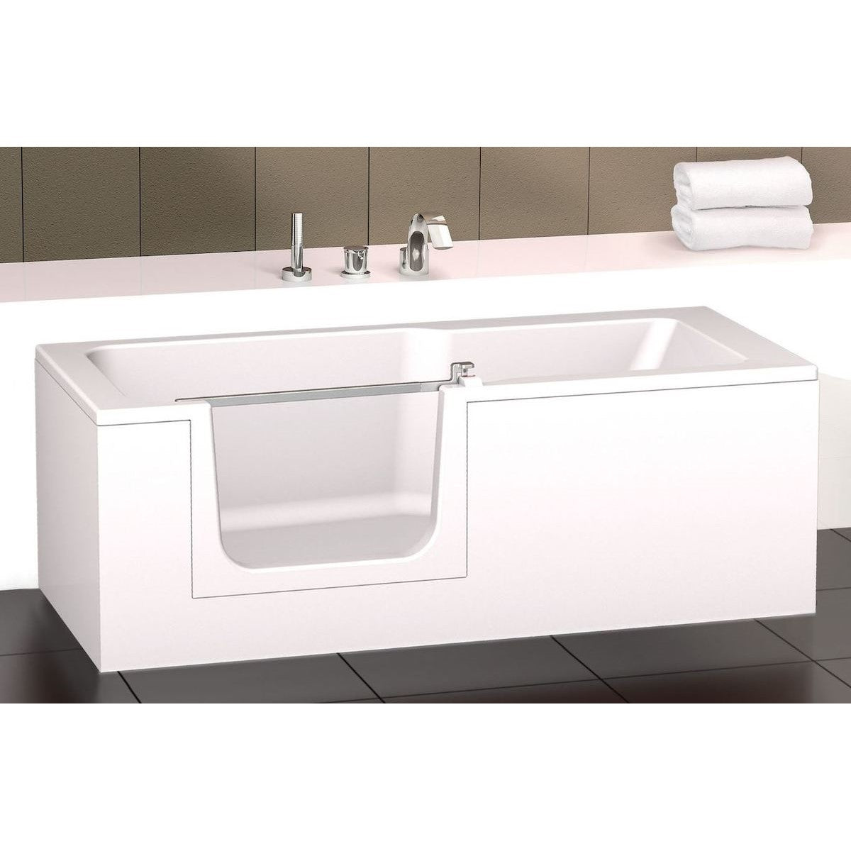 SIKOVAND170P Artweger Duett 170 x 75 cm kad z vratci - desna izvedba