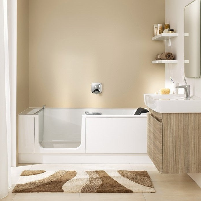 SIKOVAND170L Artweger Duett 170 x 75 cm kad z vratci - leva izvedba