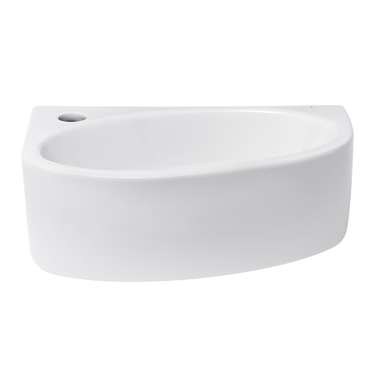 Umivalniki BG4229L Glacera Bigio 42 x 29,5 cm leva izvedba kotni stenski keramični umivalnik z odprtino za armaturo | KOPALNICA-ONLINE.SI
