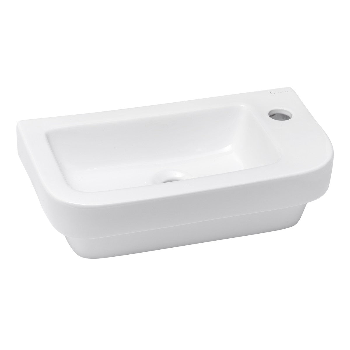 Umivalniki BG4626 desna izvedba Glacera Bigio 45 x 24 cm univerzalni keramični umivalnik z odprtino za armaturo | KOPALNICA-ONLINE.SI