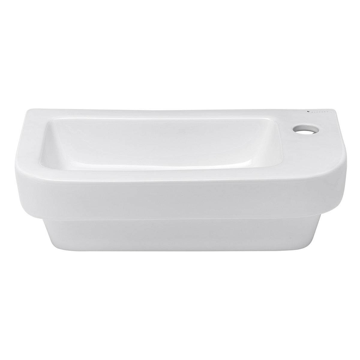 Umivalniki BG4626 desna izvedba Glacera Bigio 45 x 24 cm univerzalni keramični umivalnik z odprtino za armaturo | KOPALNICA-ONLINE.SI