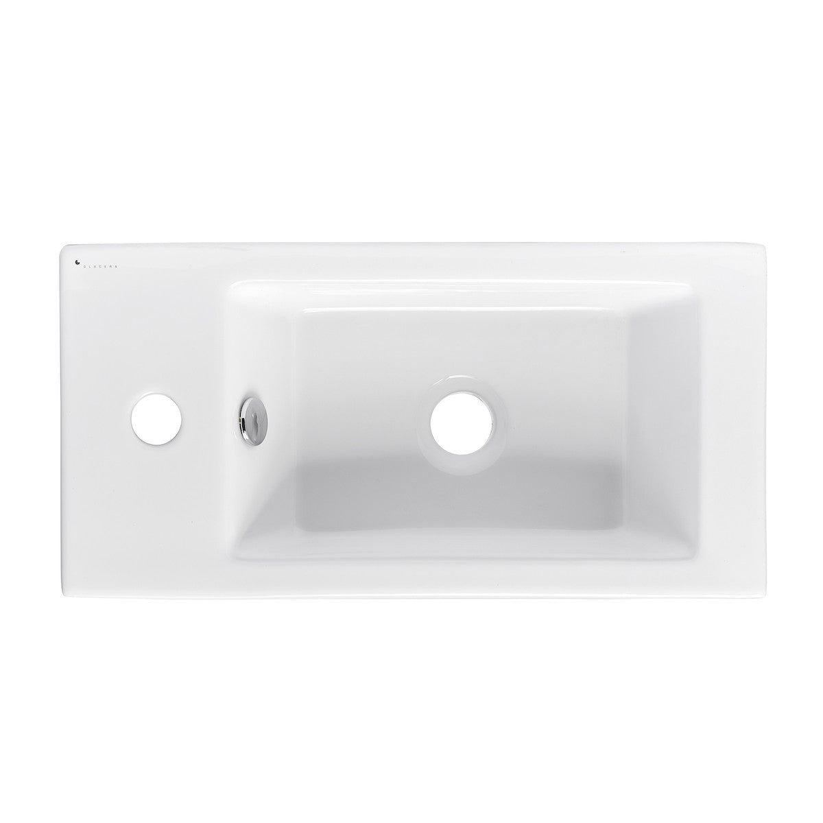 Umivalniki BG5025L Glacera Bigio 50 x 25 cm leva izvedba stenski keramični umivalnik z odprtino za armaturo | KOPALNICA-ONLINE.SI