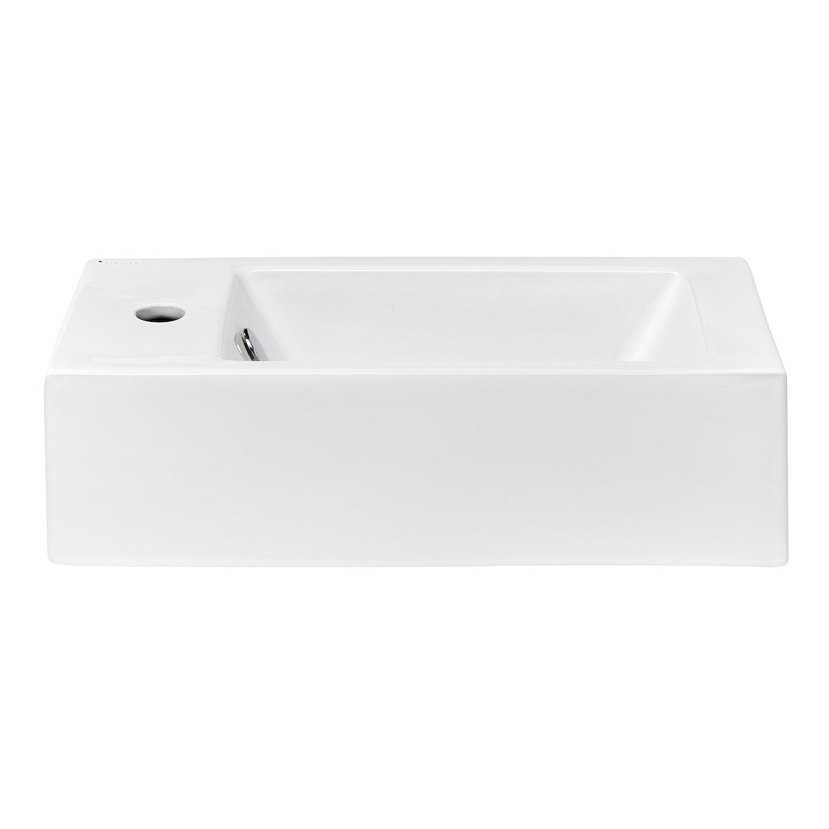 Umivalniki BG5025L Glacera Bigio 50 x 25 cm leva izvedba stenski keramični umivalnik z odprtino za armaturo | KOPALNICA-ONLINE.SI