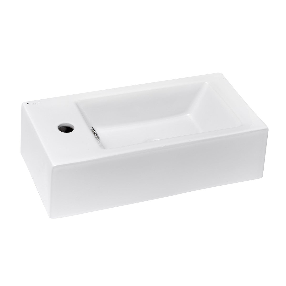 Umivalniki BG5025L Glacera Bigio 50 x 25 cm leva izvedba stenski keramični umivalnik z odprtino za armaturo | KOPALNICA-ONLINE.SI