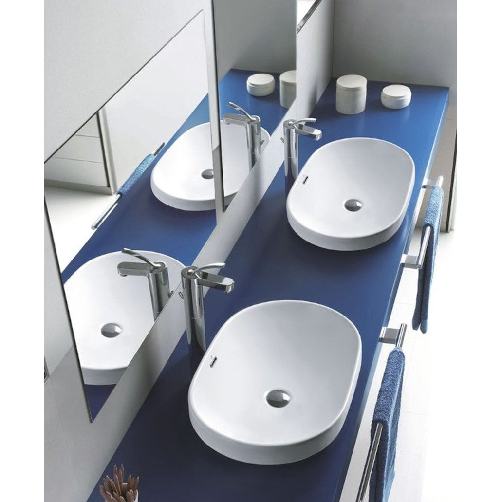 Umivalniki BH7022 Sapho Lima 59,5 x 39,5 cm ovalni nadpultni umivalnik | KOPALNICA-ONLINE.SI