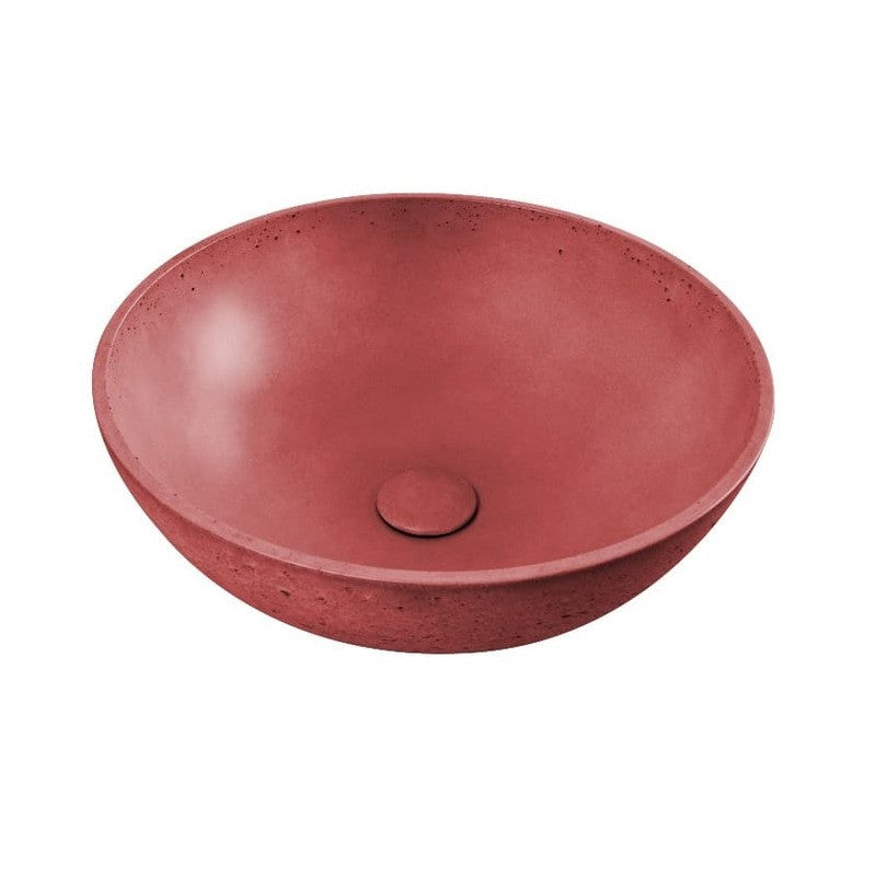 Umivalniki CEM4242T SAT Cemento 42 x 42 cm okrogli kamniti nadpultni umivalnik | KOPALNICA-ONLINE.SI