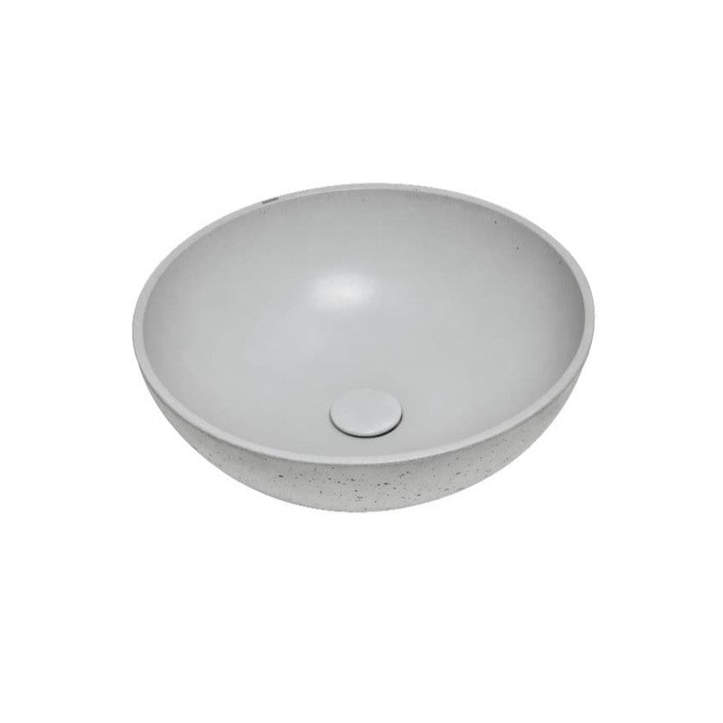 Umivalniki CEM4242TS SAT Cemento 42 x 42 cm okrogli kamniti nadpultni umivalnik | KOPALNICA-ONLINE.SI